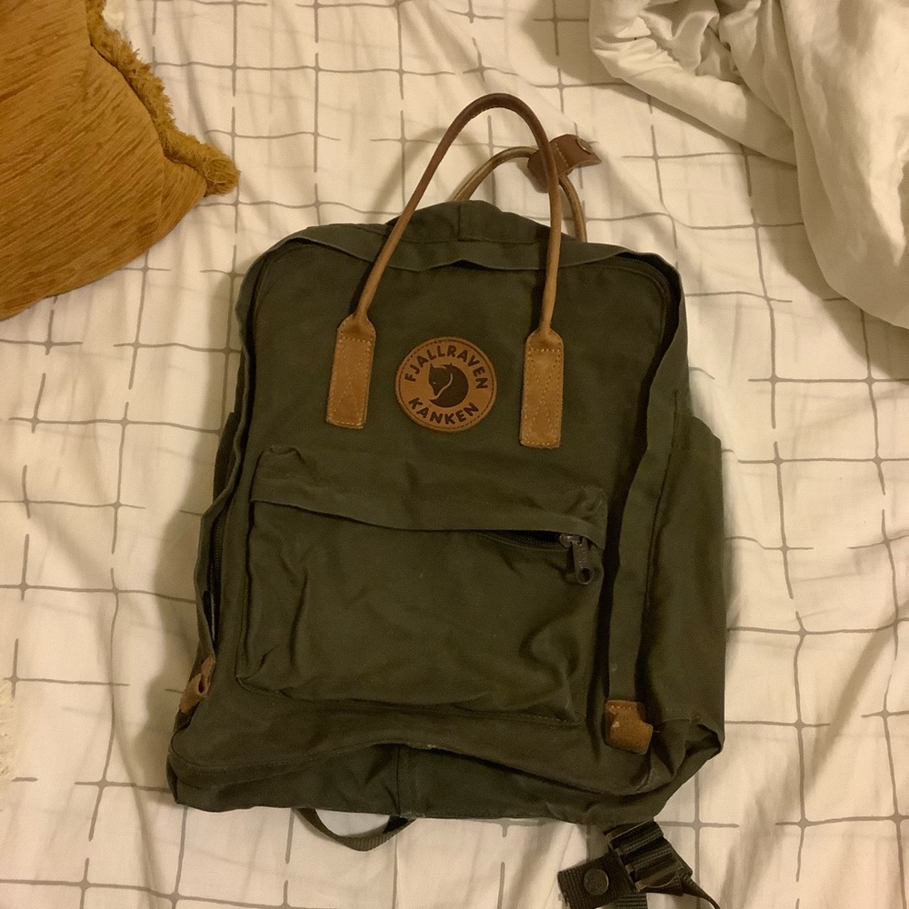 Fjallraven Kanken No 2 Olive Green and Tan